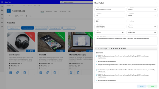 Clone Products - Admin Clone Products - Admin
