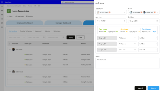 CV Leave Request App – Apply Leaves CV Leave Request App – Apply Leaves